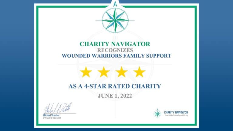 Charity Navigator Awards Wounded Warriors Family Support Their Top 4 ...