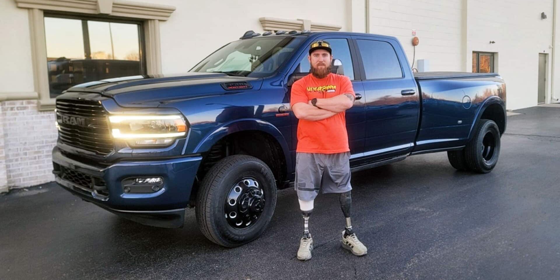 Marine Corporal Larry Draughn awarded vehicle grant