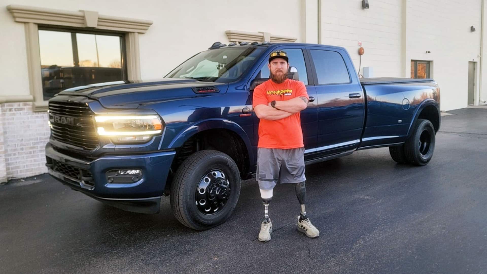 Marine Corporal Larry Draughn awarded vehicle grant
