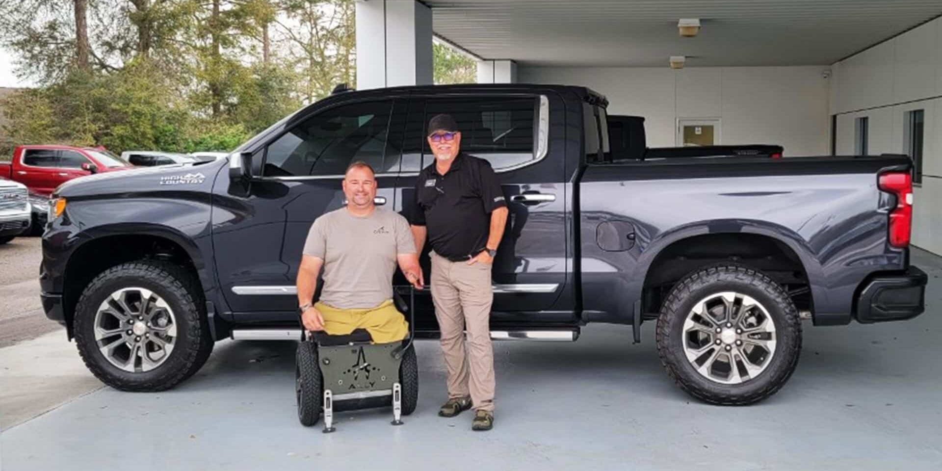 MIF-Joseph-Deslauriers WWFS awarded U.S. Air Force Master Sergeant Joseph Deslauriers of Destin, Florida with a $30,000 vehicle grant.