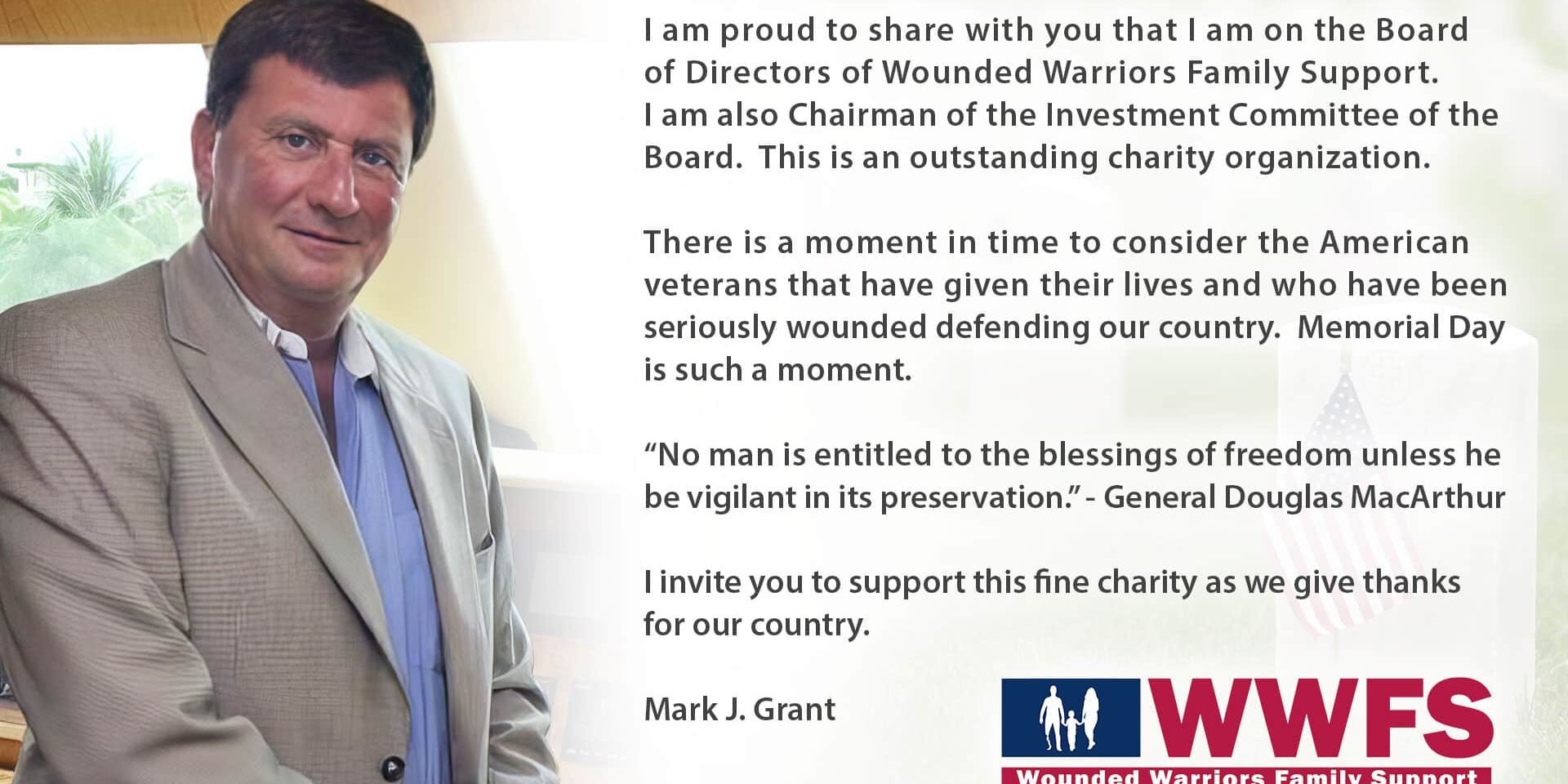 MARK_GRANT_MESSAGE Mark Grant Memorial Day Message