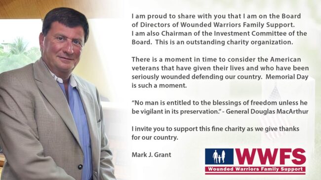 MARK_GRANT_MESSAGE Mark Grant Memorial Day Message