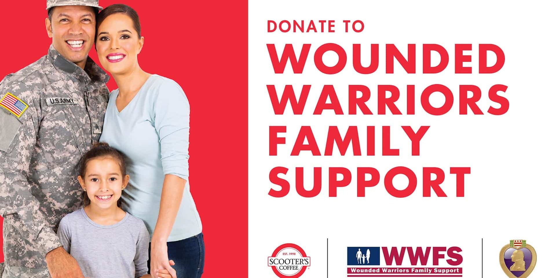 Scooter's Coffee raising funds for Wounded Warriors Family Support WWFS