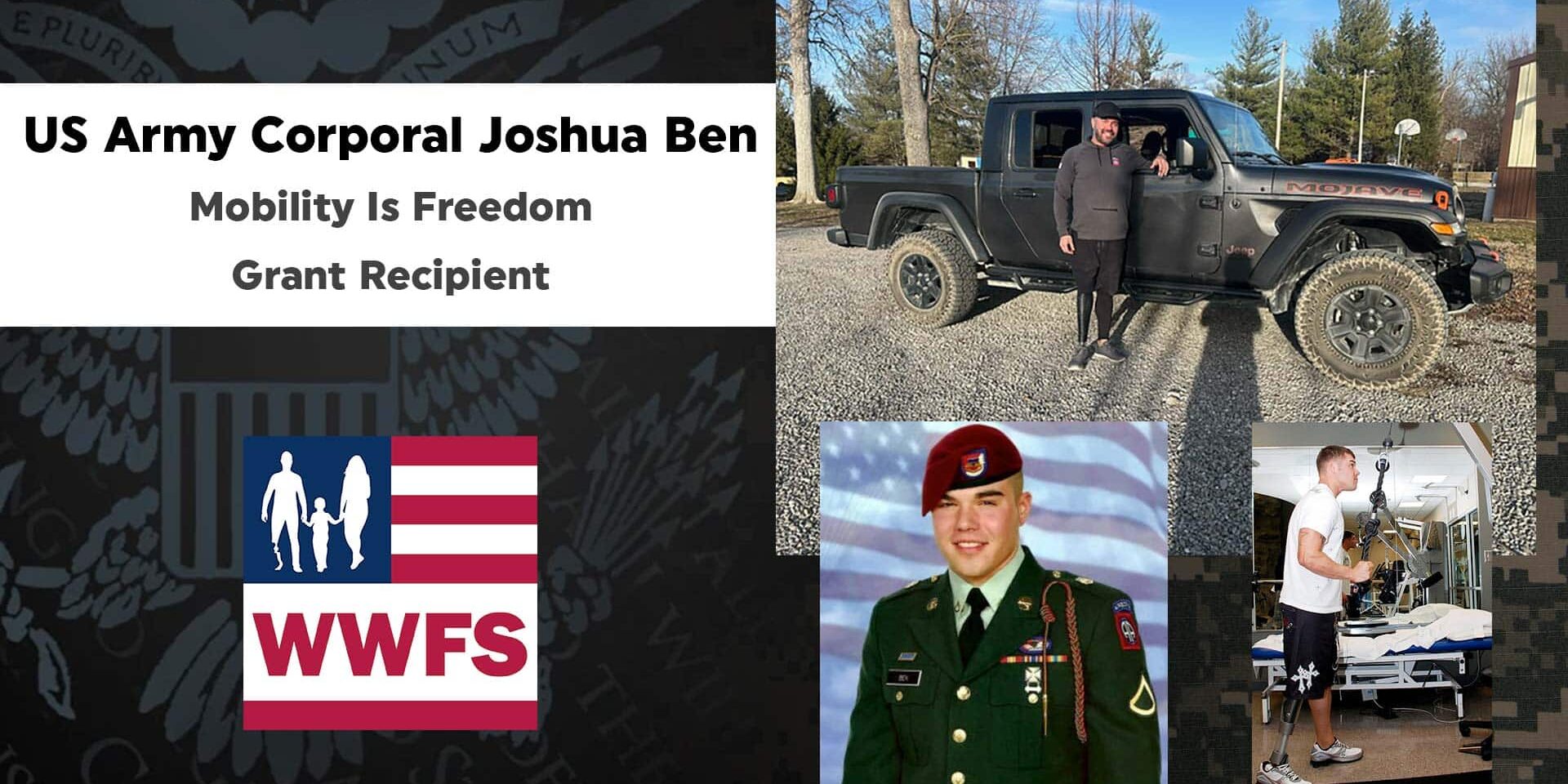 Mobility Is Freedom grant to Veteran Joshua Ben