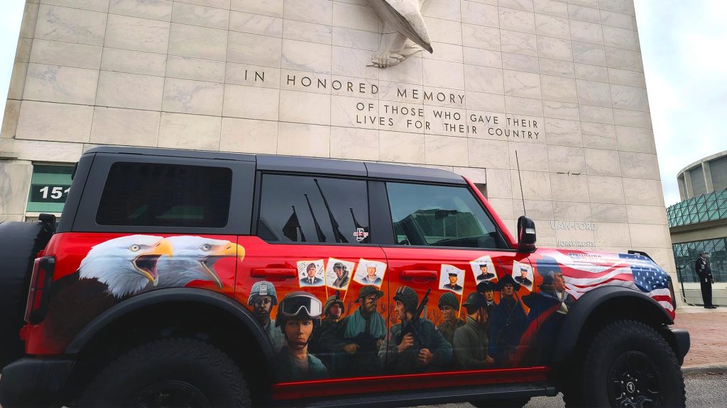 Wounded Warriors Family Support’s The 13 Heroes Ford Bronco Will Be Displayed During 2024 NFL Draft in Detroit