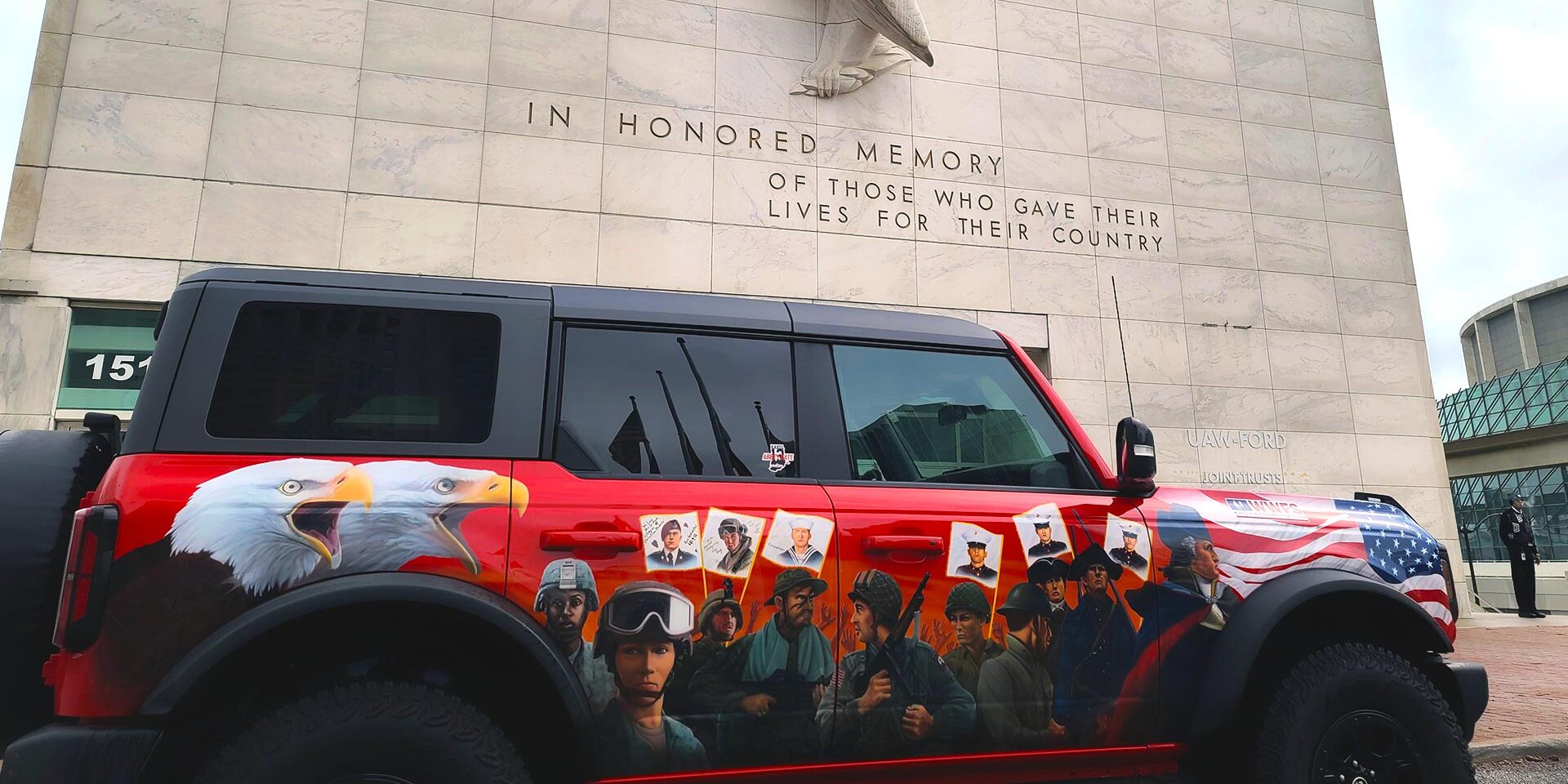Wounded Warriors Family Support’s The 13 Heroes Ford Bronco Will Be Displayed During 2024 NFL Draft in Detroit