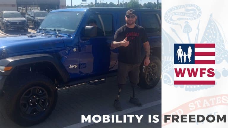 Mobility if Freedom Grant Kyle Sayre Wounded Warriors Family Support
