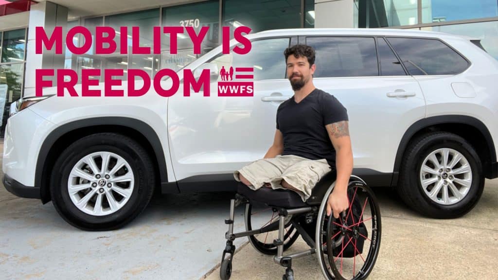 Marcus Dandrea WWFS Mobility Is Freedom Vehicle Grant