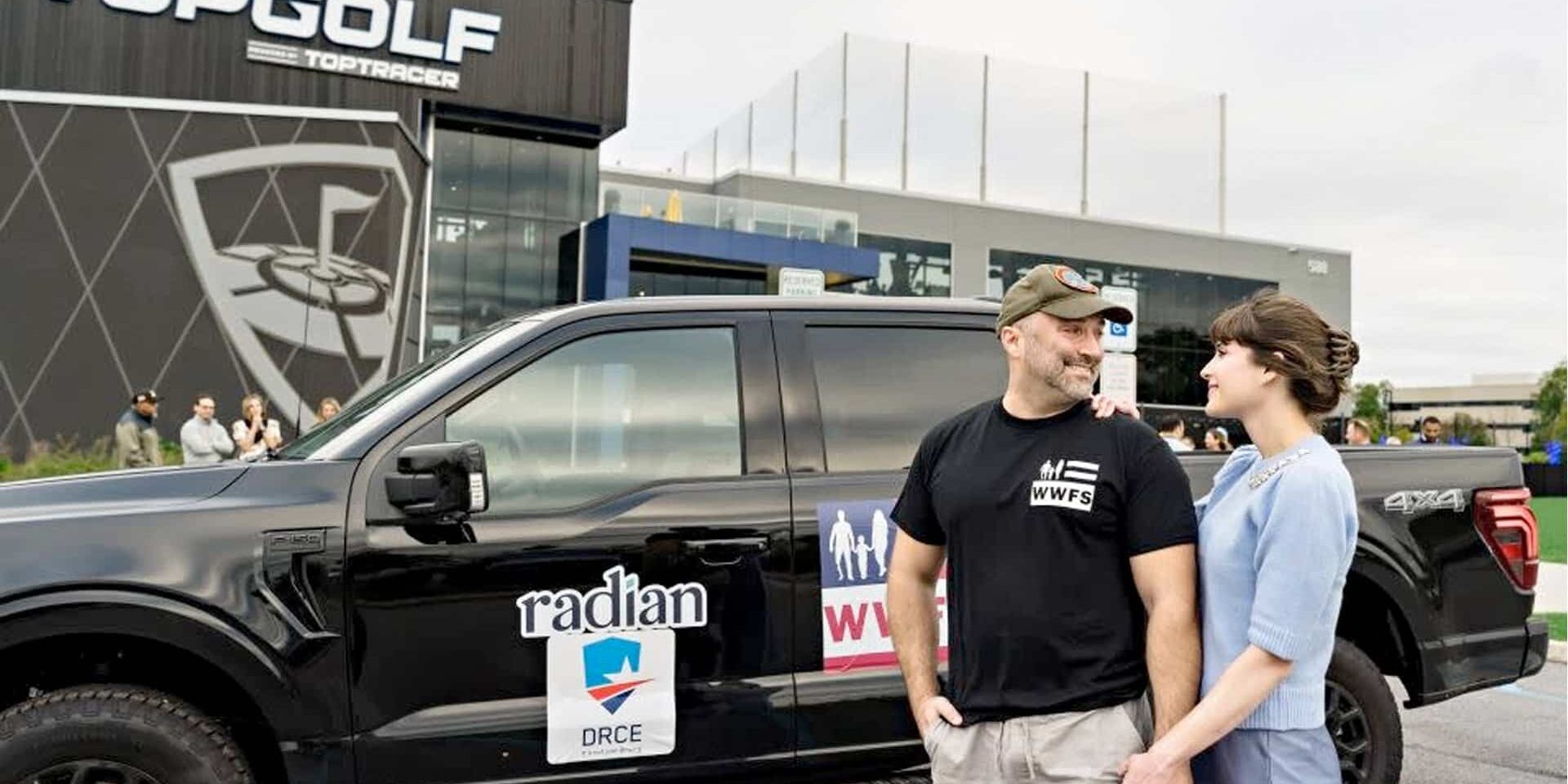 John Mevey Family with New Ford F-150 donated by WWFS and Radian