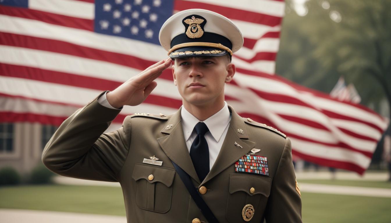 Veteran with American flag — WWFS Chicago &mdash; WWFS